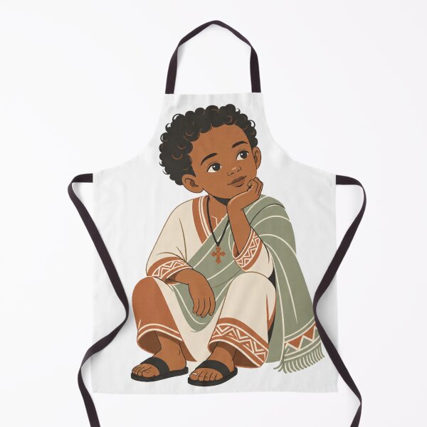 Item preview, Minimalist Ethiopian Boy in Traditional Dress designed and sold by Sirak Amanuel.