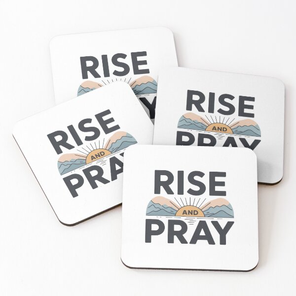 Item preview, Rise And Pray Christian T-Shirt | Faith Morning Prayer Mountain Sunrise Gift designed and sold by EvolusionPro.