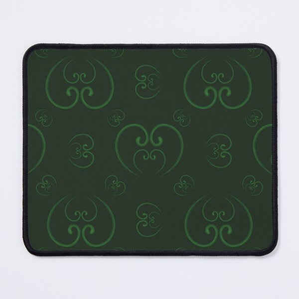 Item preview, Pattern with grass-colored snakes grouped in the shapes of hearts designed and sold by Cherevan.