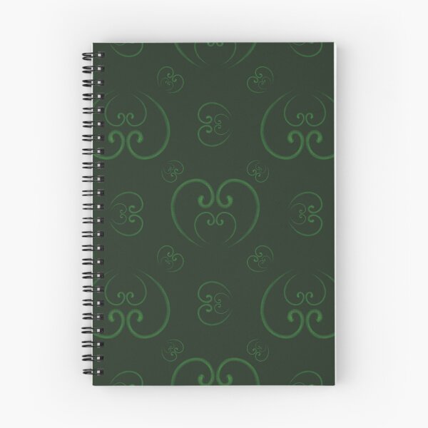 Item preview, Pattern with grass-colored snakes grouped in the shapes of hearts designed and sold by Cherevan.