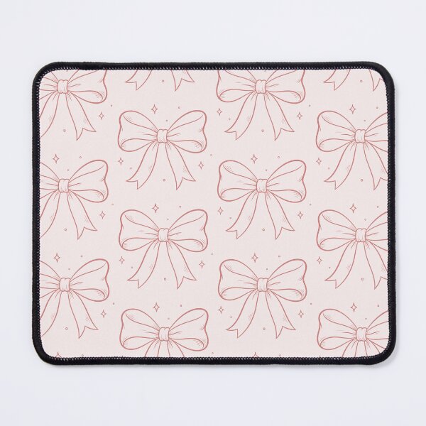 Item preview, Cute Pink Bow Aesthetic Minimal Line Art Ribbon Design designed and sold by LunaVales.