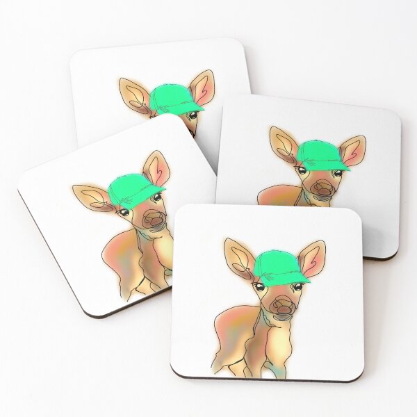 Item preview, Danielle the Deer with ballcap Hat – animalzinhats designed and sold by Ashley’sAnimalz.