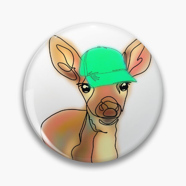 Item preview, Danielle the Deer with ballcap Hat – animalzinhats designed and sold by Ashley’sAnimalz.