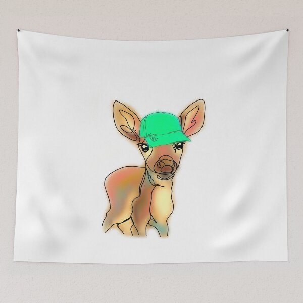 Item preview, Danielle the Deer with ballcap Hat – animalzinhats designed and sold by Ashley’sAnimalz.