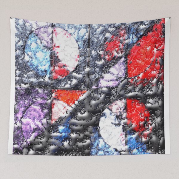 Item preview, Abstract Fluidic Texture cracked lava colorful geometric abstract design designed and sold by SmashingDeals.