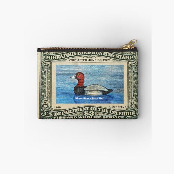 Item preview, Migratory Bird Hunting Stamp with redhead duck  designed and sold by Matt Starr Fine Art .
