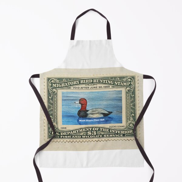 Item preview, Migratory Bird Hunting Stamp with redhead duck designed and sold by Matt Starr Fine Art .