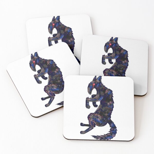 Item preview, Black Dog red eyes colourful  designed and sold by Robinn-art.
