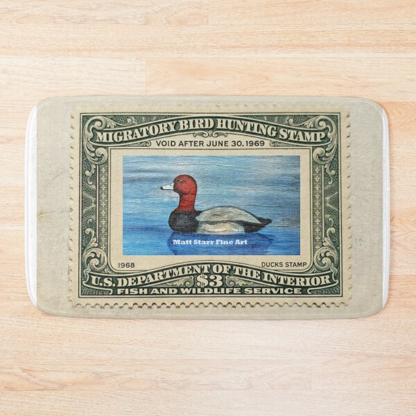 Item preview, Migratory Bird Hunting Stamp with redhead duck  designed and sold by Matt Starr Fine Art .