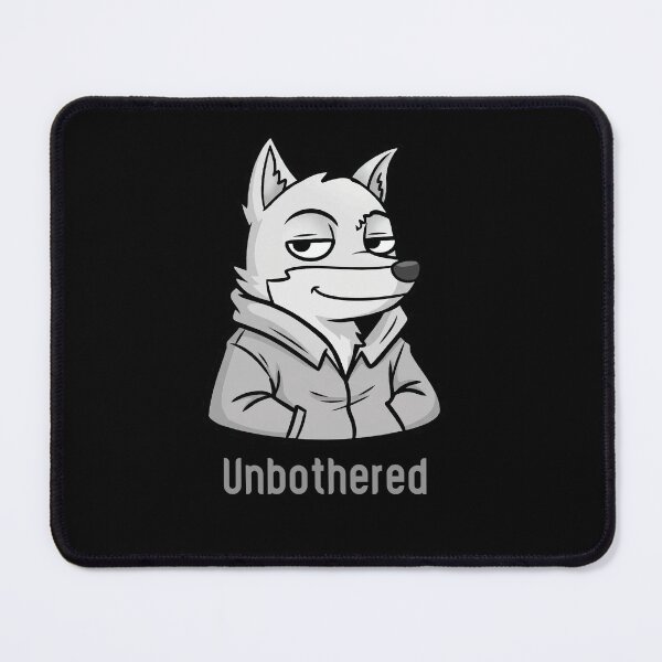 Item preview, Unbothered Wolf Funny Sarcastic Animal Meme designed and sold by Junglenimals.