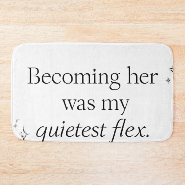 Item preview, Becoming Her Was My Quietest Flex – Soft Life Aesthetic Quote Design designed and sold by TrendForgePrints.