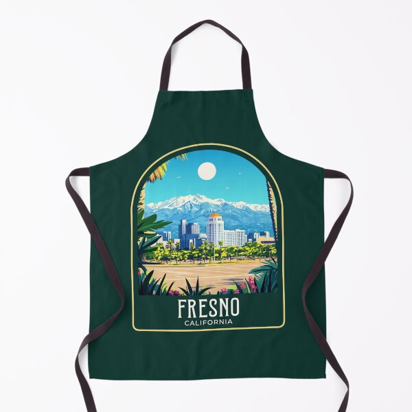 Item preview, Fresno Vintage Travel Illustration designed and sold by HomeLivingCo.