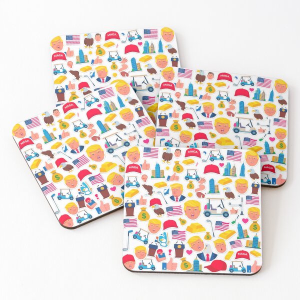 Item preview, Cute Trump Political Icon Scattered Sticker Sheet designed and sold by LABUTI-SHOP.