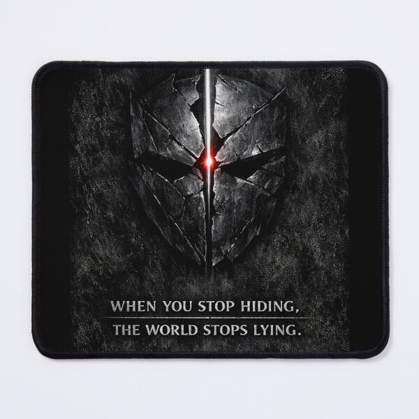 Item preview, When You Stop Hiding The World Stops Lying - The Last Mask Quote - Dark Aesthetic Philosophy Shirt designed and sold by MarioZ137.