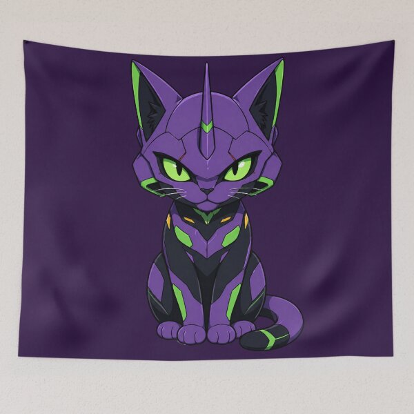 Item preview, Evangelion Unit-01 Cat designed and sold by Unknowj.