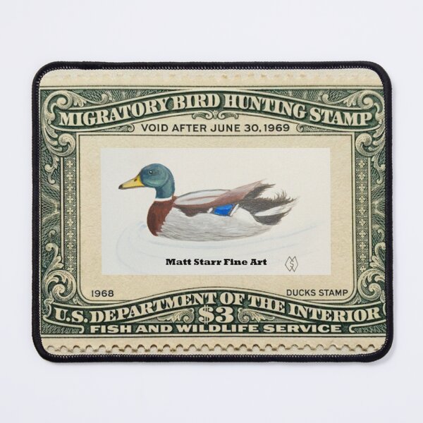 Item preview, Migratory Bird Hunting Stamp with mallard duck  designed and sold by Matt Starr Fine Art .