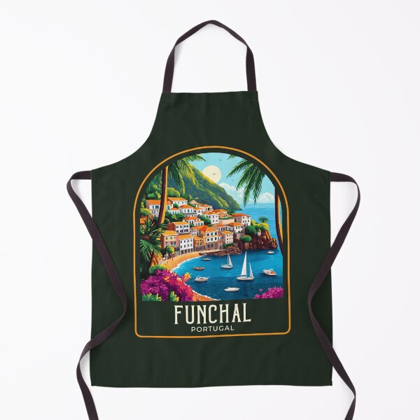 Item preview, Funchal Vintage Travel Illustration designed and sold by HomeLivingCo.