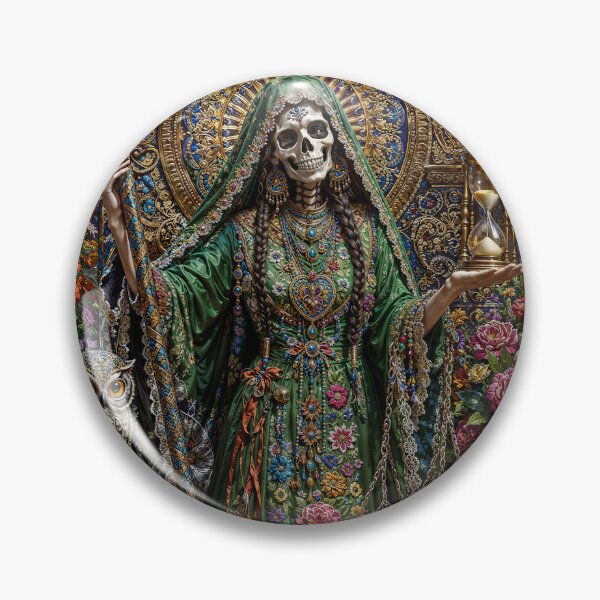 Item preview, Green Dress Santa Muerte designed and sold by AliceWhiteDF.