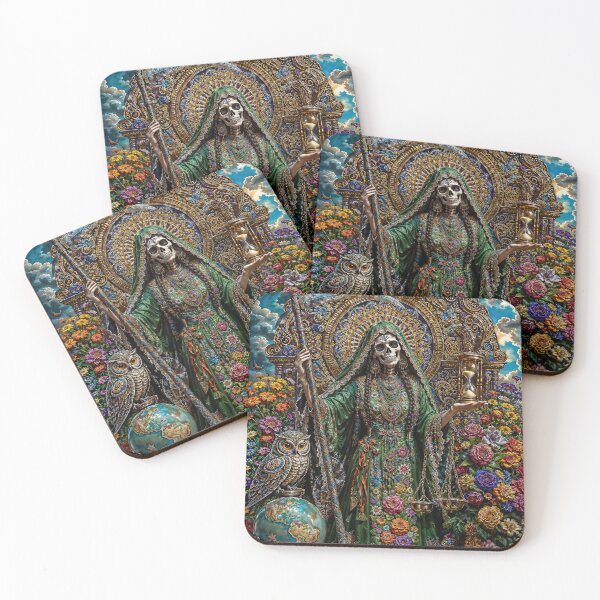 Item preview, Green Dress Santa Muerte designed and sold by AliceWhiteDF.