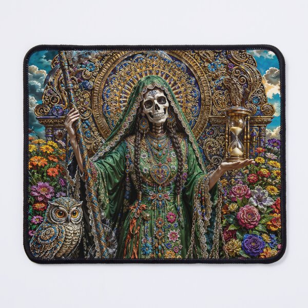 Item preview, Green Dress Santa Muerte designed and sold by AliceWhiteDF.