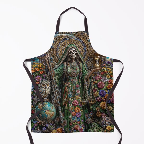 Item preview, Green Dress Santa Muerte designed and sold by AliceWhiteDF.