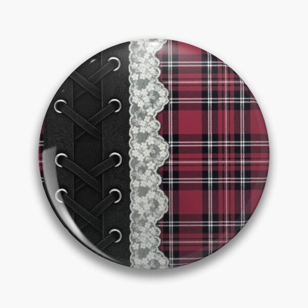Item preview, Gothic Plaid Corset Lace Aesthetic Pattern designed and sold by destelloacido.