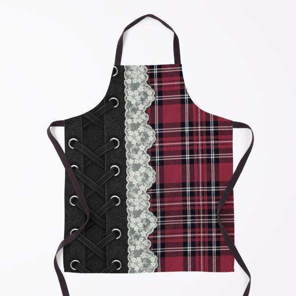 Item preview, Gothic Plaid Corset Lace Aesthetic Pattern designed and sold by destelloacido.