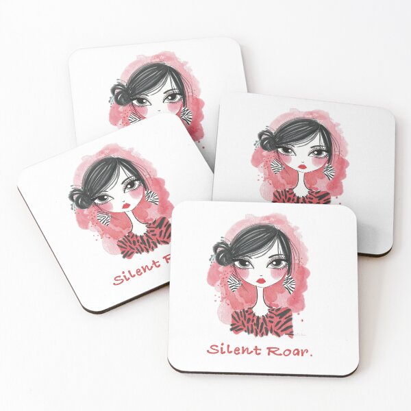Item preview, Chic Girl Watercolor Illustration | Zebra Pattern & Pink Splash Art designed and sold by StudioNoRule.