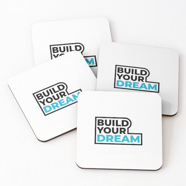 Item preview, "Build Your Dream" Motivational Text Sticker designed and sold by  Artify Lab.