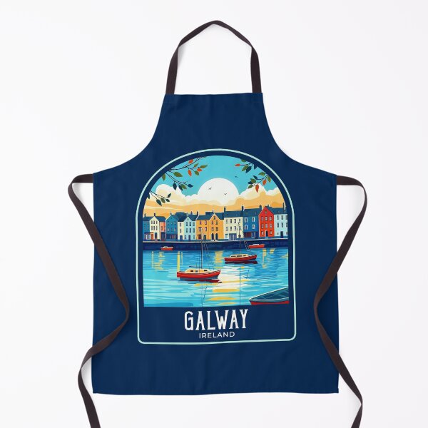 Item preview, Galway Vintage Travel Illustration designed and sold by HomeLivingCo.