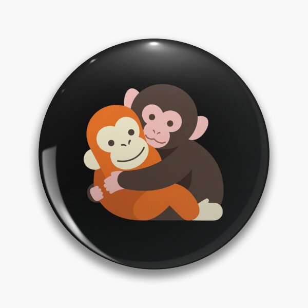 Item preview, Sweet Hugging Monkeys Cute Animal Design designed and sold by kioncoi84.