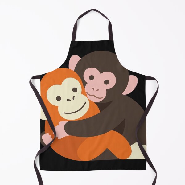 Item preview, Sweet Hugging Monkeys Cute Animal Design designed and sold by kioncoi84.
