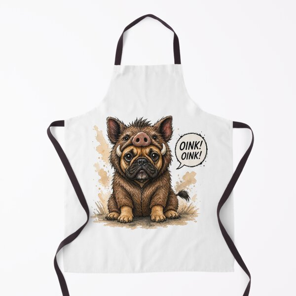 Item preview, Funny Boar Bulldog – Cute French Bulldog in Wild Boar Costume “OINK!” designed and sold by shallia.