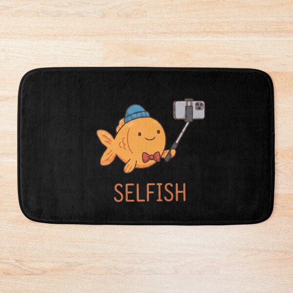 Item preview, Selfish Funny Selfie Fish Pun Cute Goldfish designed and sold by TinyJoy Studio.