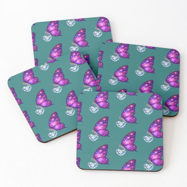 Item preview, Galaxy Butterfly Crystal Heart Design designed and sold by ALWAHO.