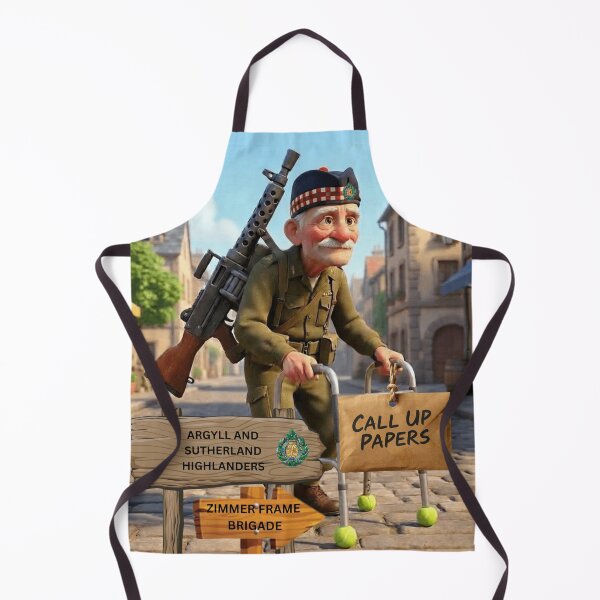 Item preview, Argyll and Sutherland Highlanders call up zimmer frame brigade designed and sold by Bootneckstore.