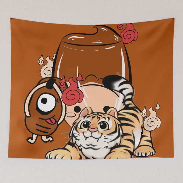 Item preview, Kawaii Tiger, Bakezori Yokai & Purin Pudding designed and sold by Kanniax.