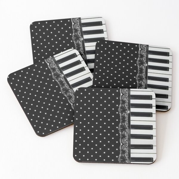 Item preview, Vintage Polka Dot Piano Lace Pattern designed and sold by destelloacido.