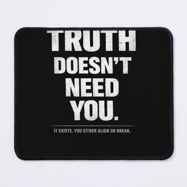 Item preview, Truth Doesn't Need You - Stoic Philosophy Quote - Minimalist Brutalist Typography Shirt designed and sold by MarioZ137.