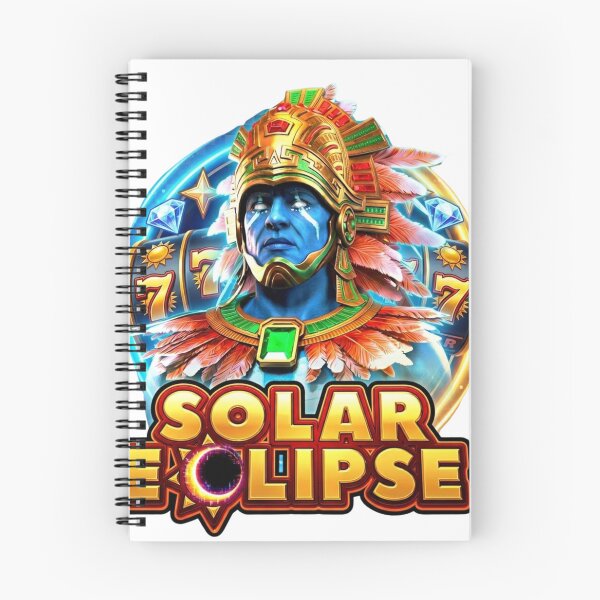 Item preview, Modern Golden Solar Eclipse Online Slots Aztec Art designed and sold by LABUTI-SHOP.
