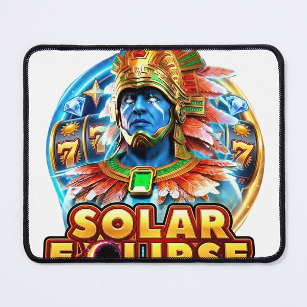 Item preview, Modern Golden Solar Eclipse Online Slots Aztec Art designed and sold by LABUTI-SHOP.