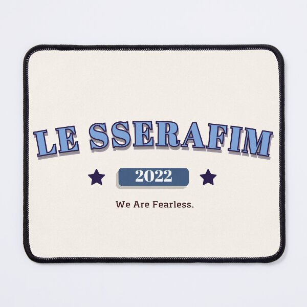 Item preview, LE SSERAFIM 2022 Varsity K-POP University Sweatshirt – We Are Fearless designed and sold by smeraldosecrets.