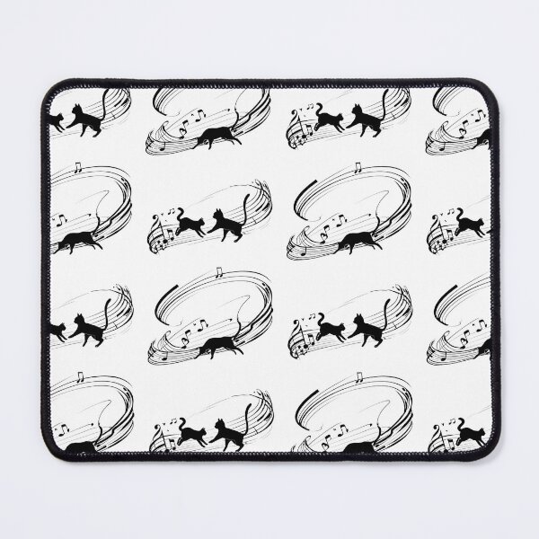 Item preview, Musical Feline Symphony: Dancing Cats & Staff Lines designed and sold by Quotable Gear.