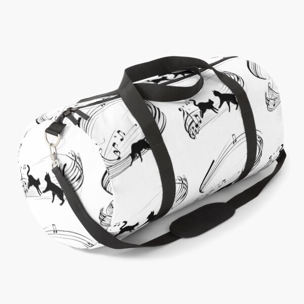 Item preview, Musical Feline Symphony: Dancing Cats & Staff Lines designed and sold by Quotable Gear.