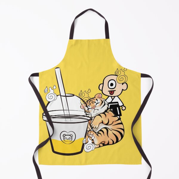 Item preview, Sleeping Kawaii Tiger, Bubble Tea & Hitotsume Kozo designed and sold by Kanniax.