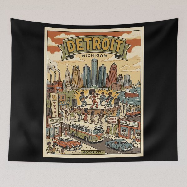 Item preview, Visit Detroit - Michigan designed and sold by civomgon.