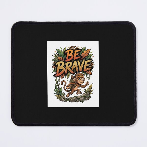Item preview, Brave Jungle Monkey Adventure Motivational Design designed and sold by kioncoi84.