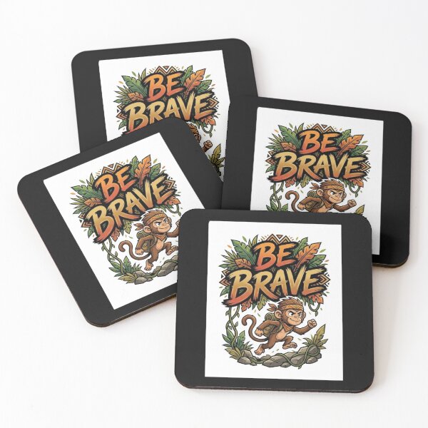 Item preview, Brave Jungle Monkey Adventure Motivational Design designed and sold by kioncoi84.