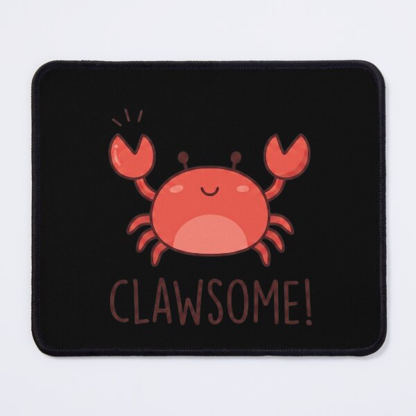 Item preview, Clawsome Funny Crab Pun Cute Kawaii designed and sold by TinyJoy Studio.