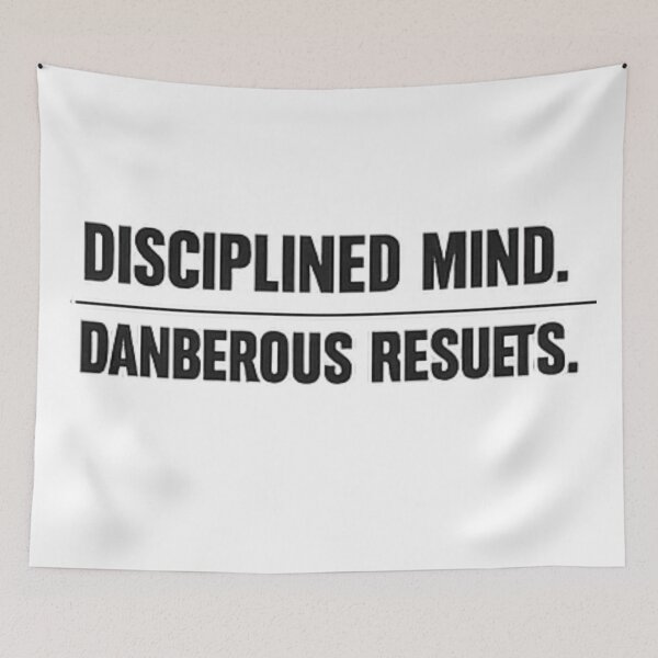 Item preview, Disciplined Mind Dangerous Results – Stoic Discipline Motivation Design designed and sold by TrendForgePrints.